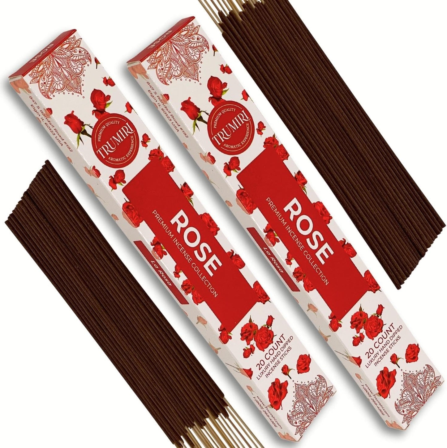 Trumiri Incense Sticks Twin Packs - 2 Packs of 20 Sticks - Total 40 Incense Sticks